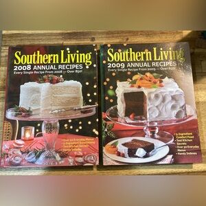Southern Living 2008 & 2009 Annual Recipes Cookbooks